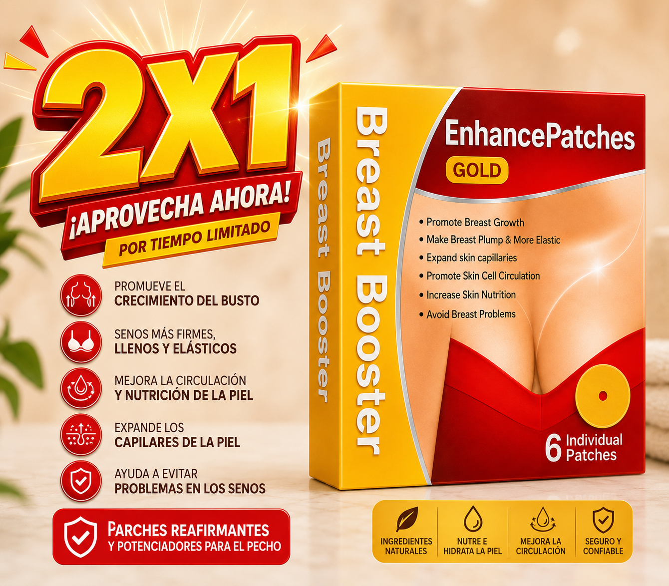 Bust Booster Patch — Parche Realce de Senos ✨®
