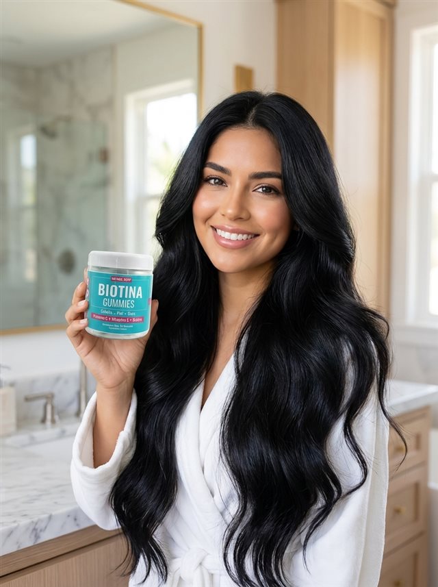 Cabello fuerte y con brillo