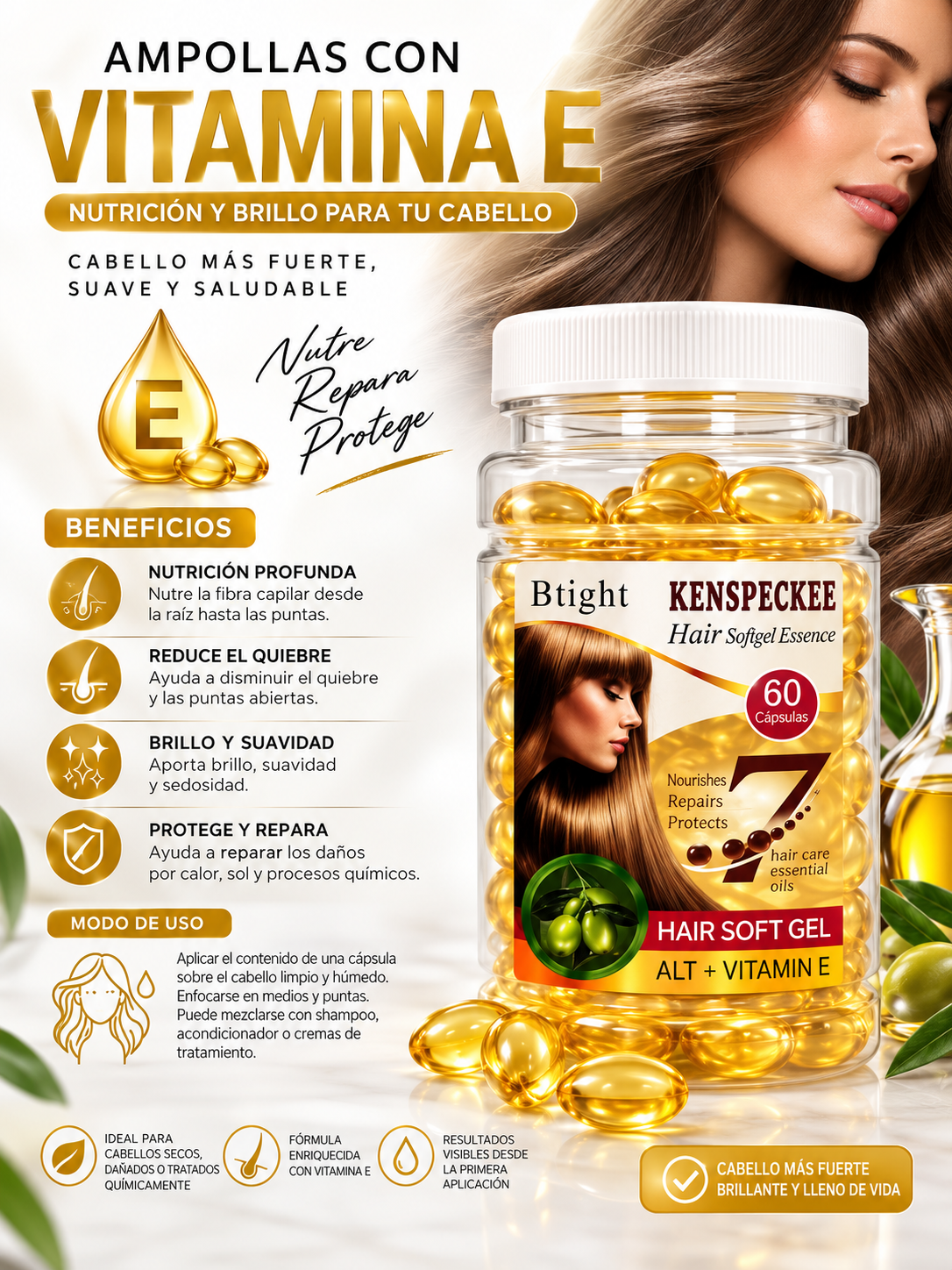HAIR SOFTGEL - VITAMINA E