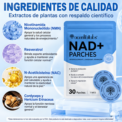 Parches NAD+ Acentia Labs | Pack de 30 días