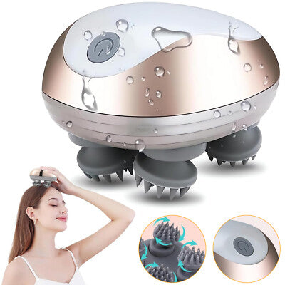 Masajeador Eléctrico Portátil – Impermeable y Recargable