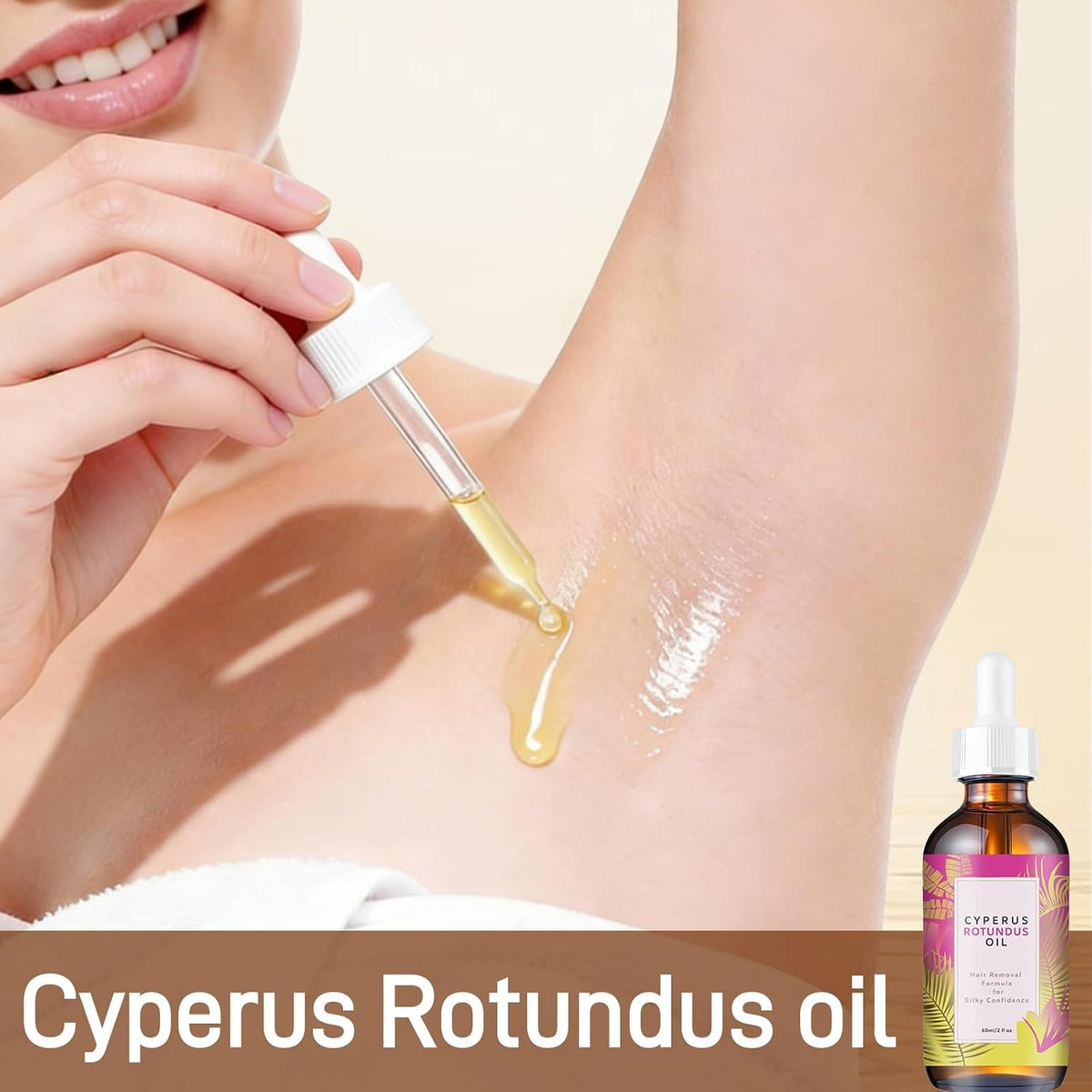 Aceite de Cyperus Rotundus 30g – Inhibidor de Vello Natural