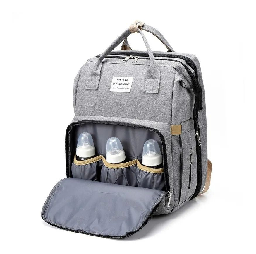 Mochila Pañalera 3 en 1: Mochila, Cuna y Cambiador