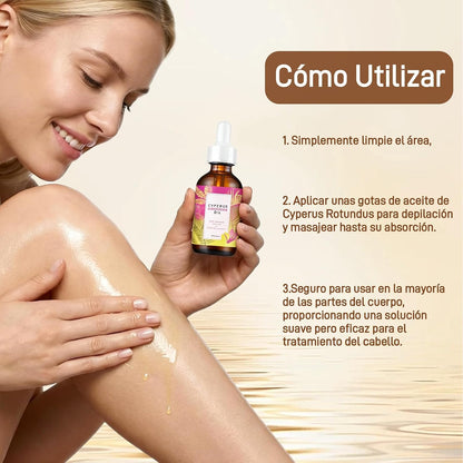 Aceite de Cyperus Rotundus 30g – Inhibidor de Vello Natural