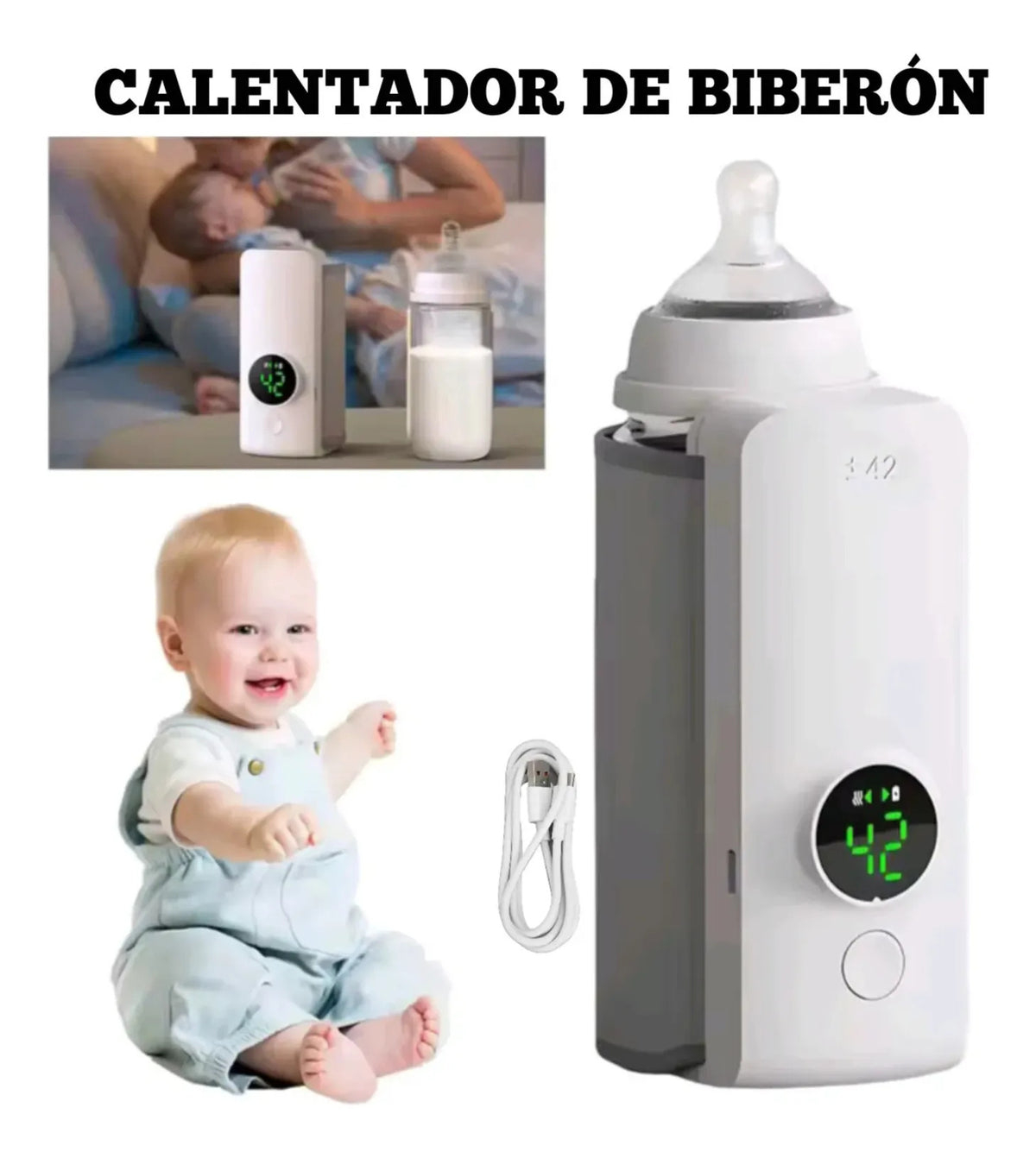 Calentador de Biberones Portátil