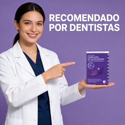 Purple Whitening Strips – Tiras Blanqueadoras con Tecnología PAP+