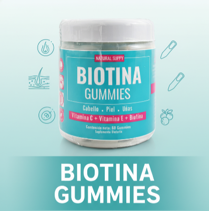 Biotina en Gomitas  (2500 mcg)