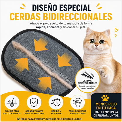 BrushPet® - Guante Removedor de Pelo de Mascotas
