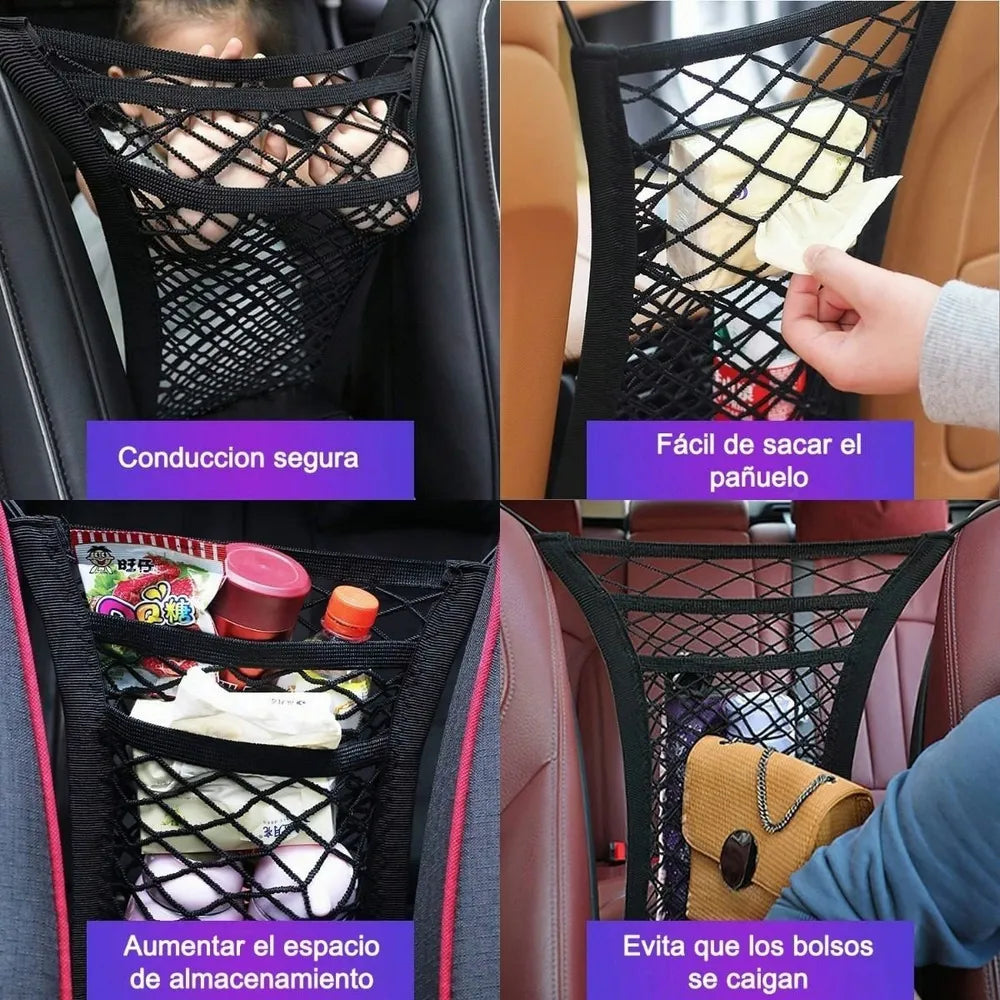 Malla Organizadora para Auto – 2 en 1