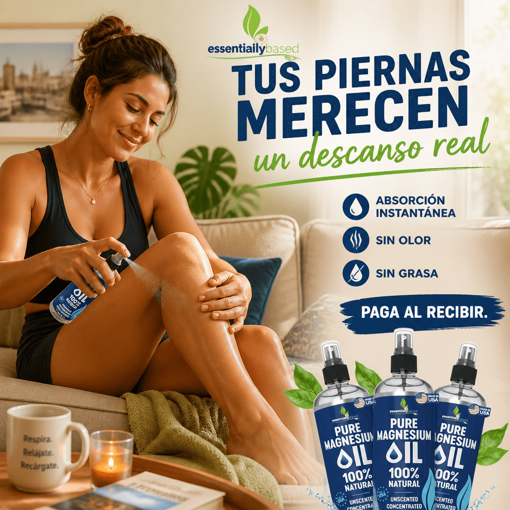ACEITE DE MAGNESIO 100% PURO – Spray 237ml • Relaja Músculos, Mejora el Sueño y Alivia el Cansancio