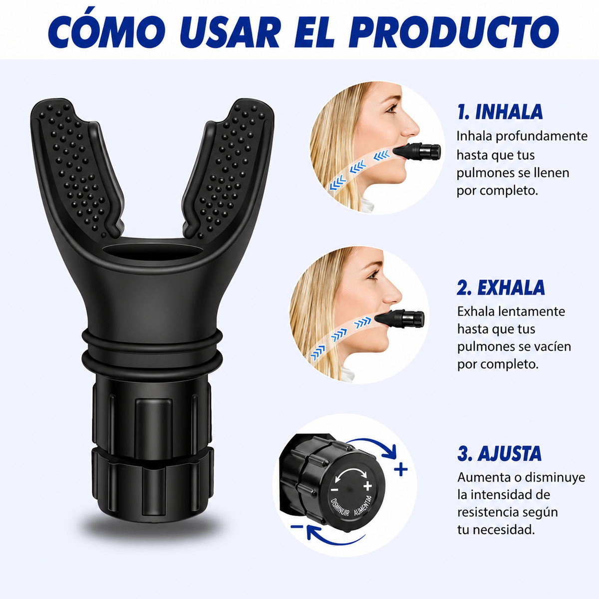 OXYFIT – Entrenador Pulmonar Portátil 🫱 Respirá Mejor, Rendí Más