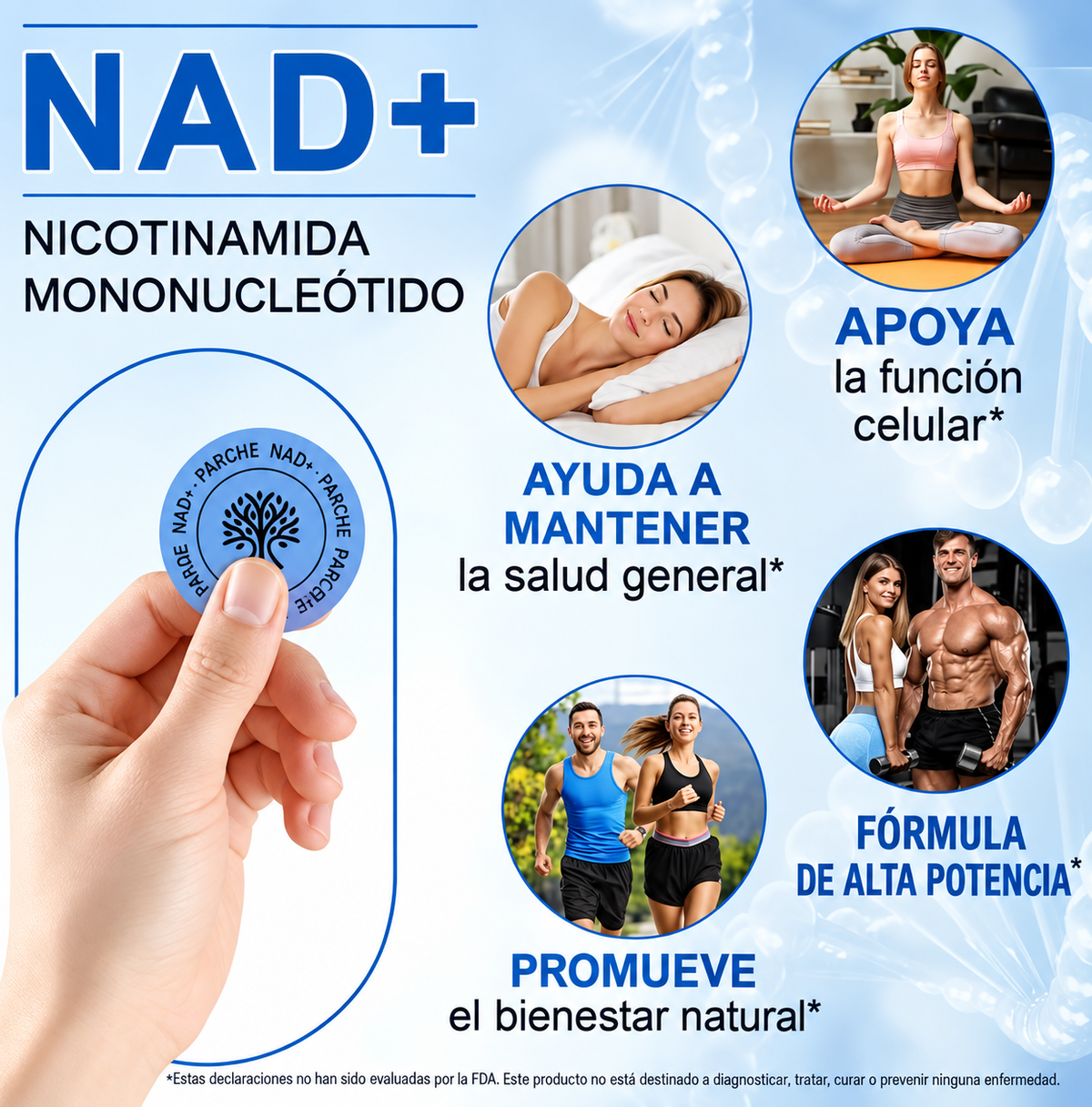 Parches NAD+ Acentia Labs | Pack de 30 días