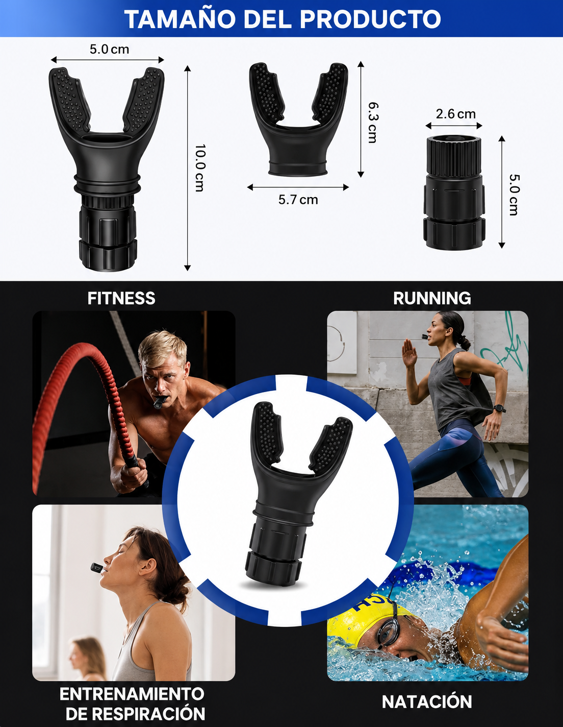 OXYFIT – Entrenador Pulmonar Portátil 🫱 Respirá Mejor, Rendí Más